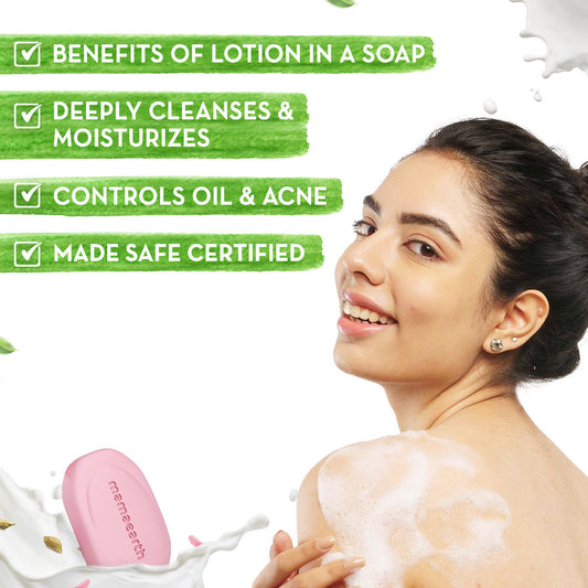 Mamaearth Multani Mitti Moisturizing Lotion Soap Pack of 4 (125 g x 4) - Image 2