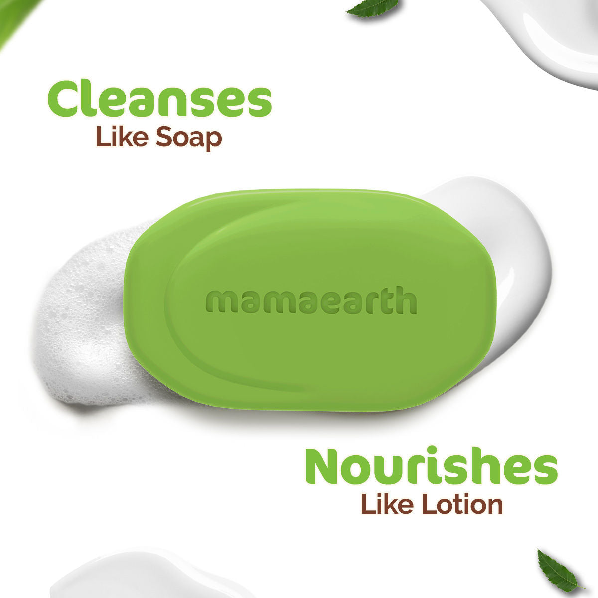 Mamaearth Neem Moisturizing Lotion Soap Pack of 4 (125 g x 4) - Image 5