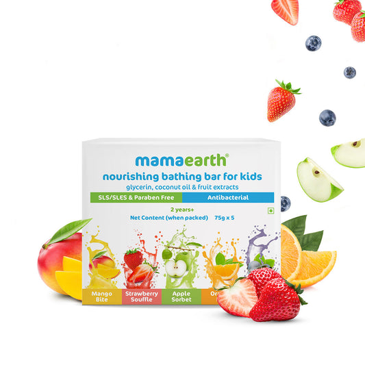 Mamaearth Nourishing Bathing Bar For Kids – 75gx5 - Image 2
