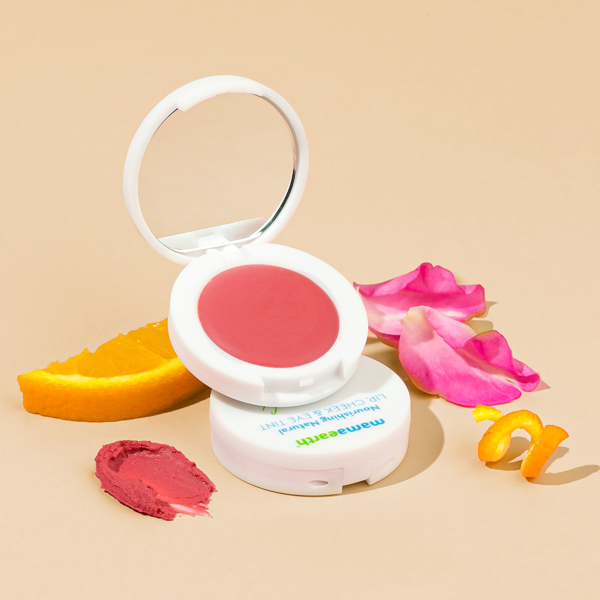 Mamaearth Nourishing Natural Lip Cheek & Eye Tint with Vitamin C & Rose- 03 Rose Pink (4 gm) - Image 5