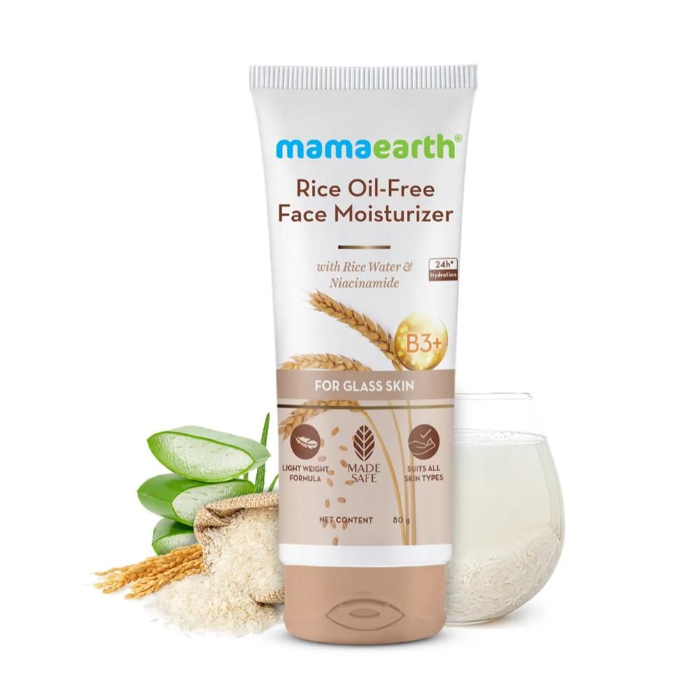 Mamaearth Rice Water Duo 1: Rice Face Wash (100 ml) + Rice Oil-Free Face Moisturizer (80 gm) - Image 3