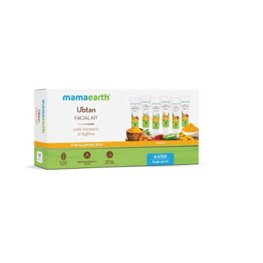 Mamaearth Ubtan Facial Kit with Turmeric & Saffron for Glowing Skin - 60 gm - Image 2