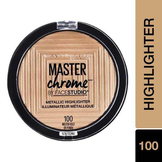 Maybelline Face Studio Master Chrome Metallic Highlighter - Molten Gold (6.7 gm) - image 2