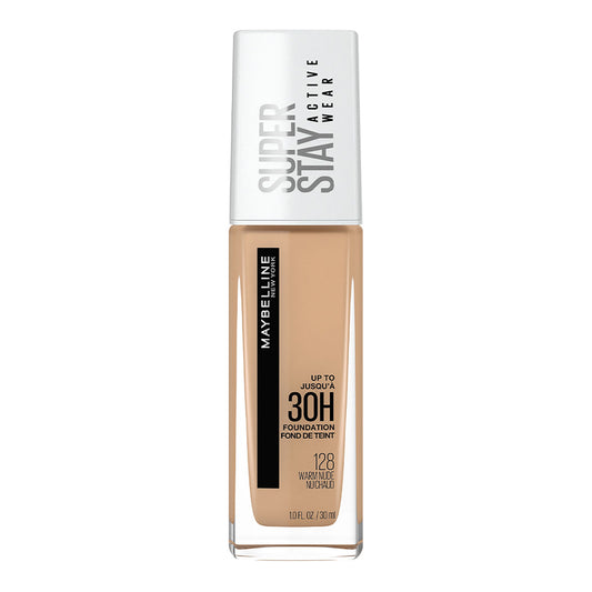 Maybelline Super Stay Full Coverage Active Wear Liquid Foundation, Matte Finish with 30 HR Wear, Transfer Proof, 128, Warm Nude, 30 ml - image 2