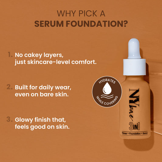 NY Bae 3 IN 1 Serum Foundation – Warm Sand 05 (30 ml) - image 2