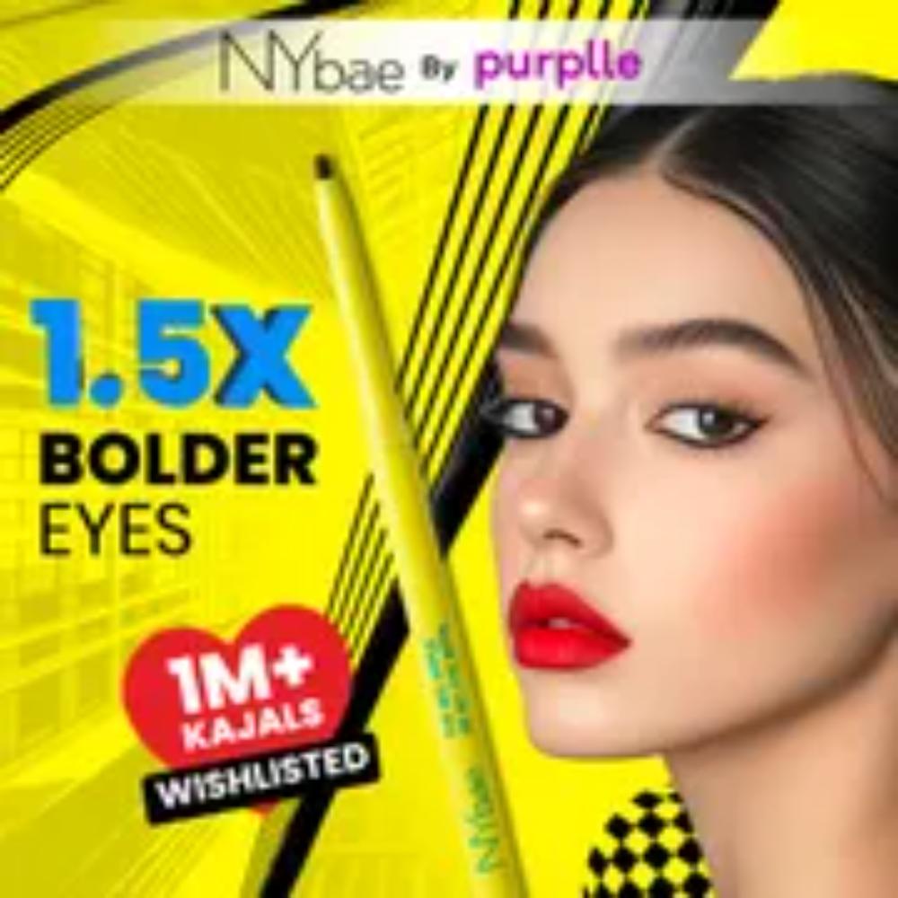 NY Bae Complete Eye Makeup Combo (Eye Love Eyeshadow Palette-9 gm + Eye Love Lengthening Mascara-Black Eyeliner + Skeyeliner-Black Matte + The Big Apple Of My Eyes K - image 5