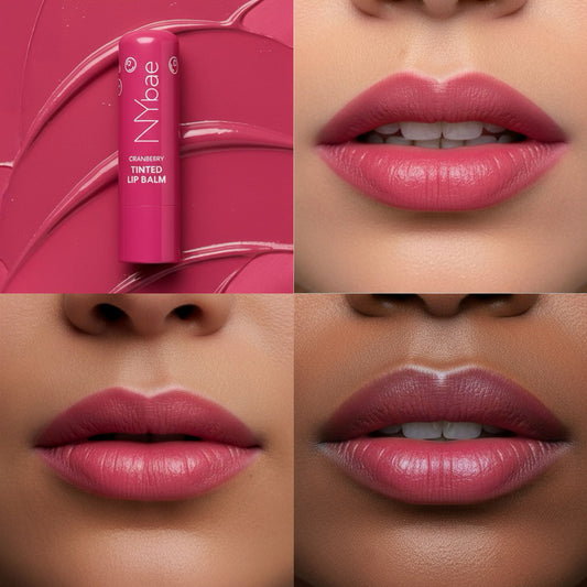 NY Bae Cranberry Tinted Lip Balm with SPF 22 Rich Berry Pink Tint – Deeply Moisturizing Lip Color with Shea Butter, Almond Oil & Vitamin E - image 2