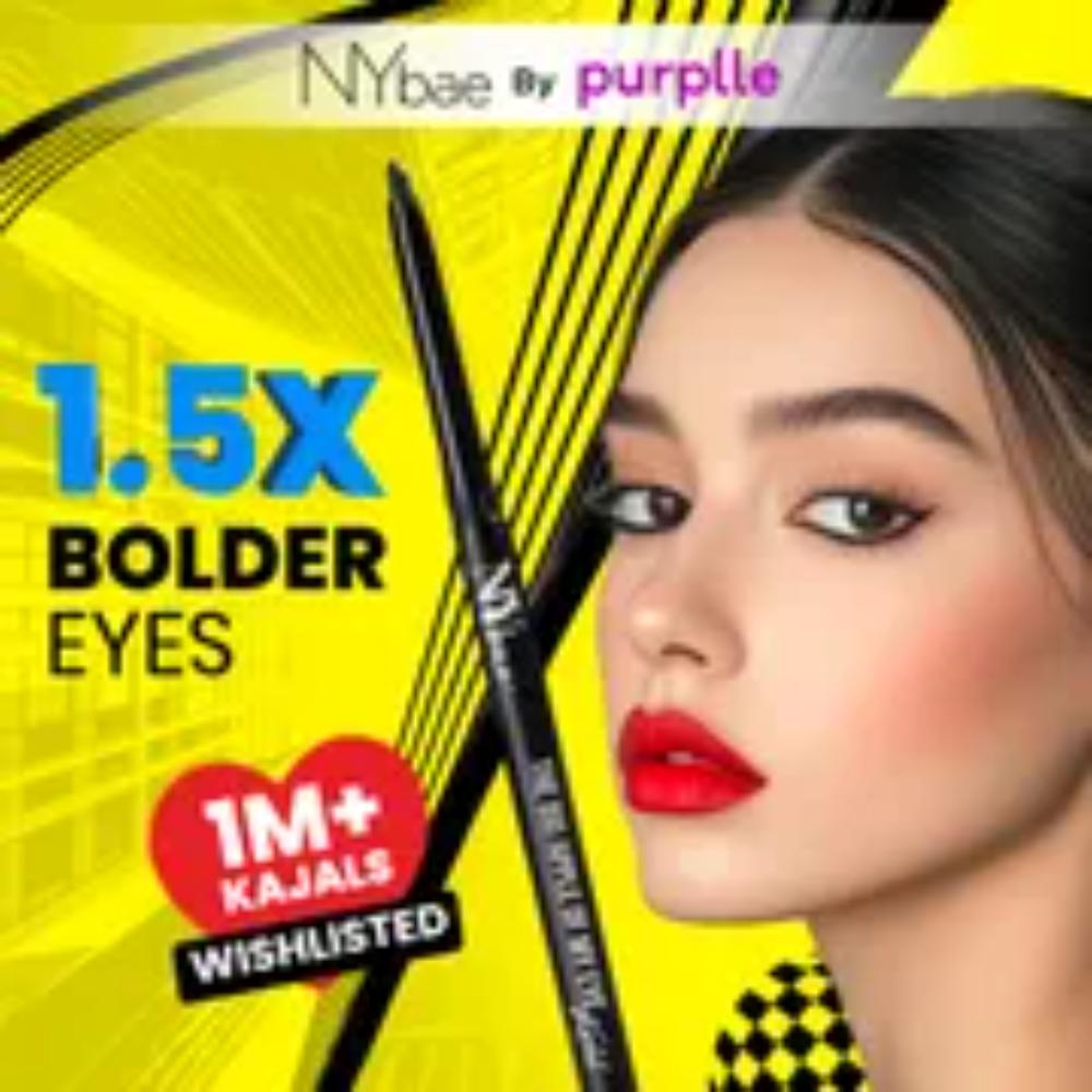 NY Bae Smudgeproof Eye Combo (The Big Apple Of My Eyes Kohl Kajal-Black 0.30 gm+ Skeyeliner- Black Glossy Eyeliner 5 ml + Eye Love Curling Mascara-Intense Black 8 ml - image 4