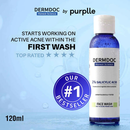 DERMDOC 2% Salicylic Acid Face Wash