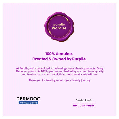 DERMDOC by Purplle 4% Niacinamide Face Wash