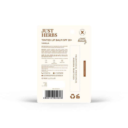 Just Herbs Tinted Lip Balm – Vanilla