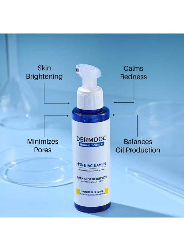 DERMDOC by Purplle 4% Niacinamide Skin Repair Tonic Facial Spray