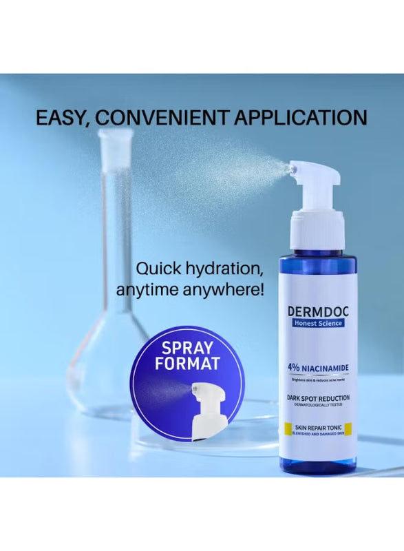 DERMDOC by Purplle 4% Niacinamide Skin Repair Tonic Facial Spray
