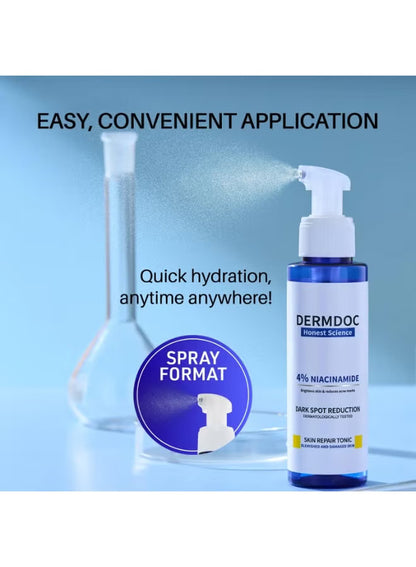 DERMDOC by Purplle 4% Niacinamide Skin Repair Tonic Facial Spray