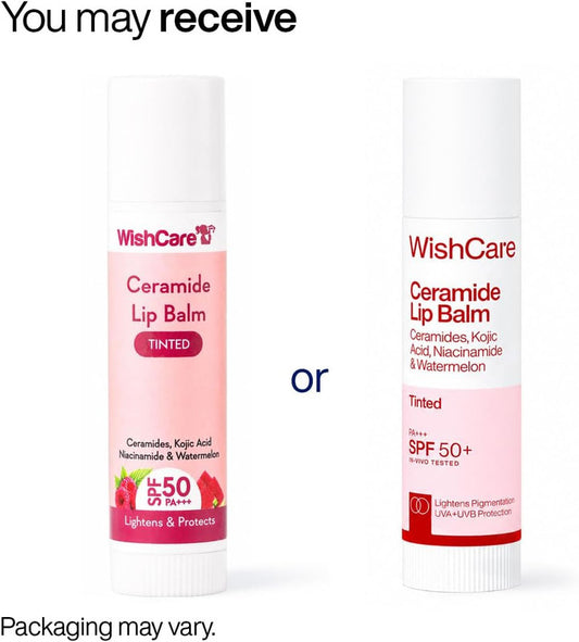 WishCare Tinted Ceramide Brightening Lip Balm SPF 50 PA+++