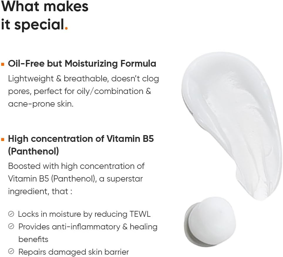 Minimalist 10% Vitamin B5 Oil-Free Moisturizer with Zinc, Copper, Magnesium & HA