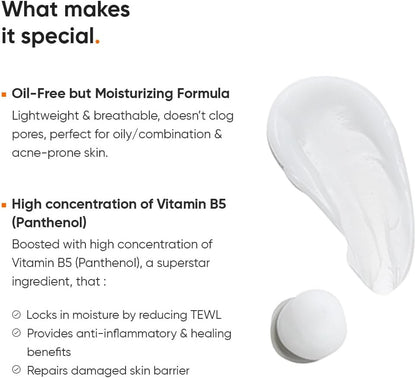 Minimalist 10% Vitamin B5 Oil-Free Moisturizer with Zinc, Copper, Magnesium & HA
