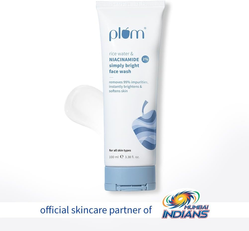 Plum Simply Bright 2% Niacinamide Face Wash with Rice Water