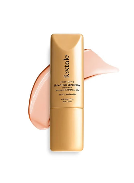 Foxtale Perfect Match Tinted Fluid Sunscreen – Nude – 50ml