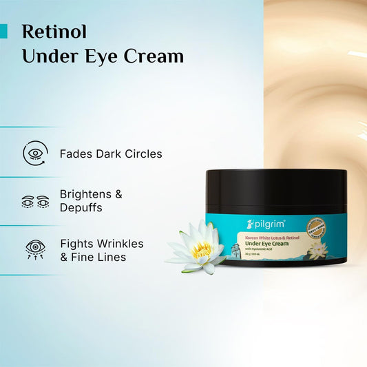 Pilgrim Retinol Under Eye Cream with Vitamin C & Hyaluronic Acid