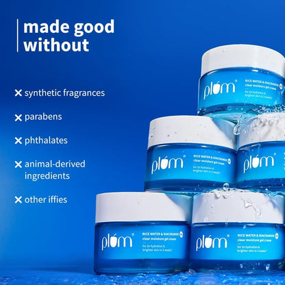 Plum 2% Niacinamide & Rice Water Daily Brightening Gel Face Moisturizer