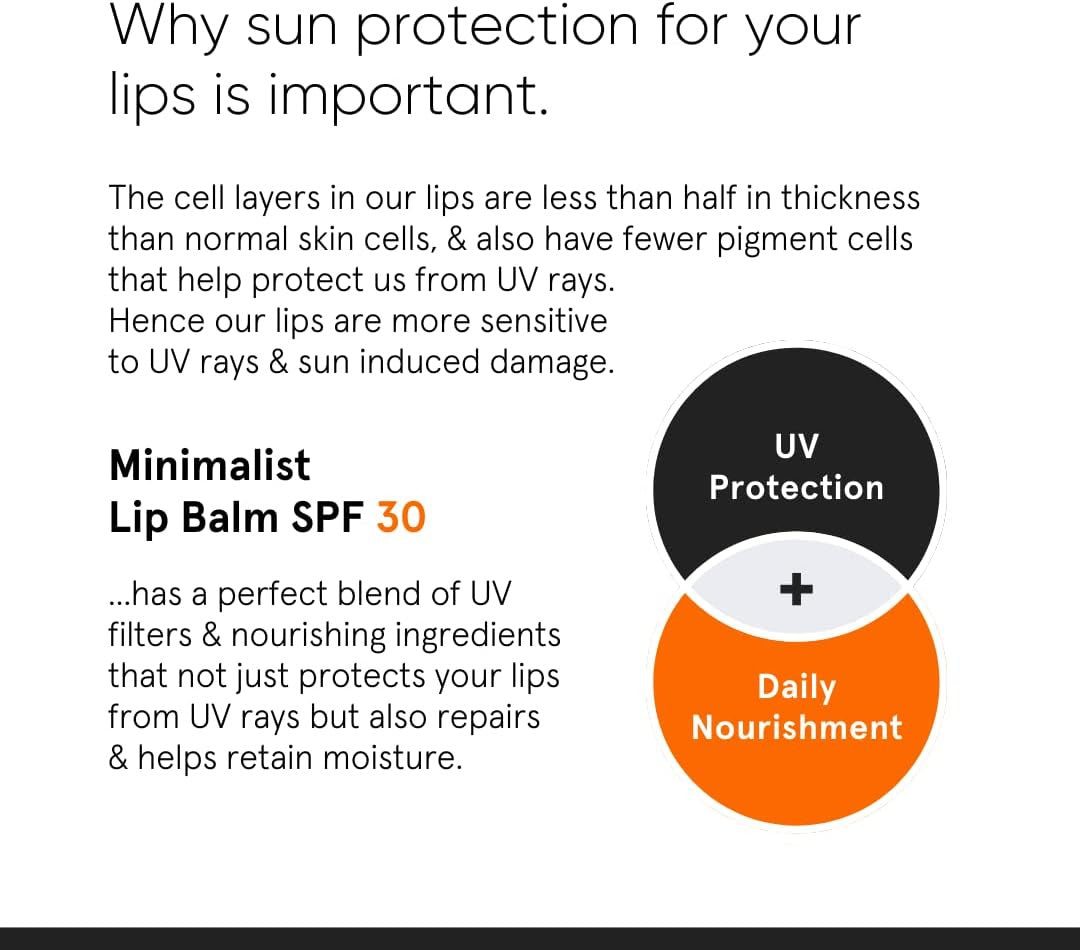 Minimalist SPF 30 Lip Balm with Ceramides & Hyaluronic Acid