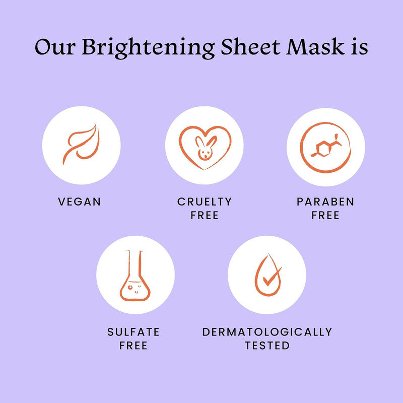 Foxtale Brightening Sheet Mask – Niacinamide + Berries