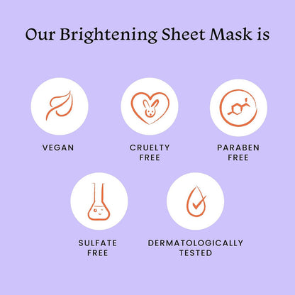 Foxtale Brightening Sheet Mask – Niacinamide + Berries