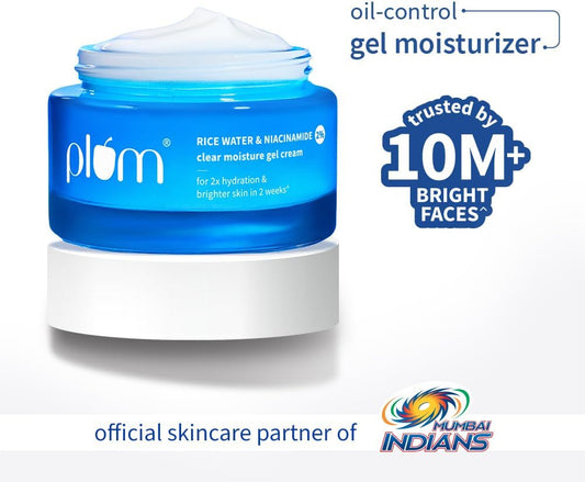 Plum 2% Niacinamide & Rice Water Daily Brightening Gel Face Moisturizer