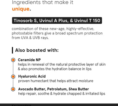Minimalist SPF 30 Lip Balm with Ceramides & Hyaluronic Acid