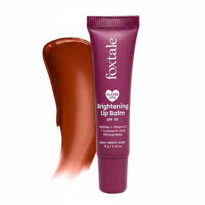 Foxtale Glazed Lips Brightening Lip Balm – Light Mauve Glaze – 12g