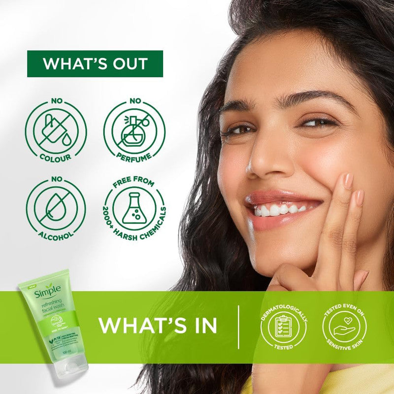 Simple Kind To Skin Refreshing Facial Wash
