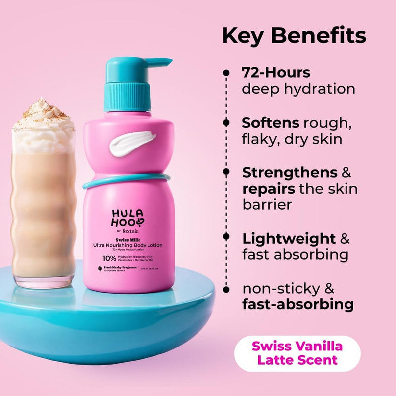 Hula Hoop by Foxtale Swiss Milk Ultra Nourishing Body Lotion