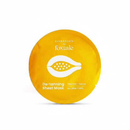 Foxtale De-Tanning Sheet Mask – Vitamin C + Papaya