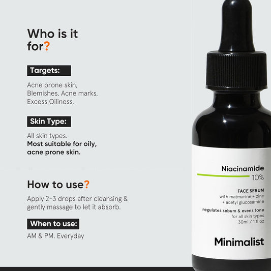 Minimalist 10% Niacinamide Face Serum