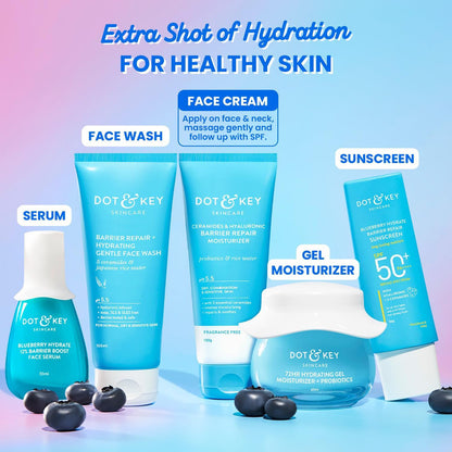 Dot & Key Ceramides & Hyaluronic Skin Barrier Repair Face Cream with Probiotics & Rice Water