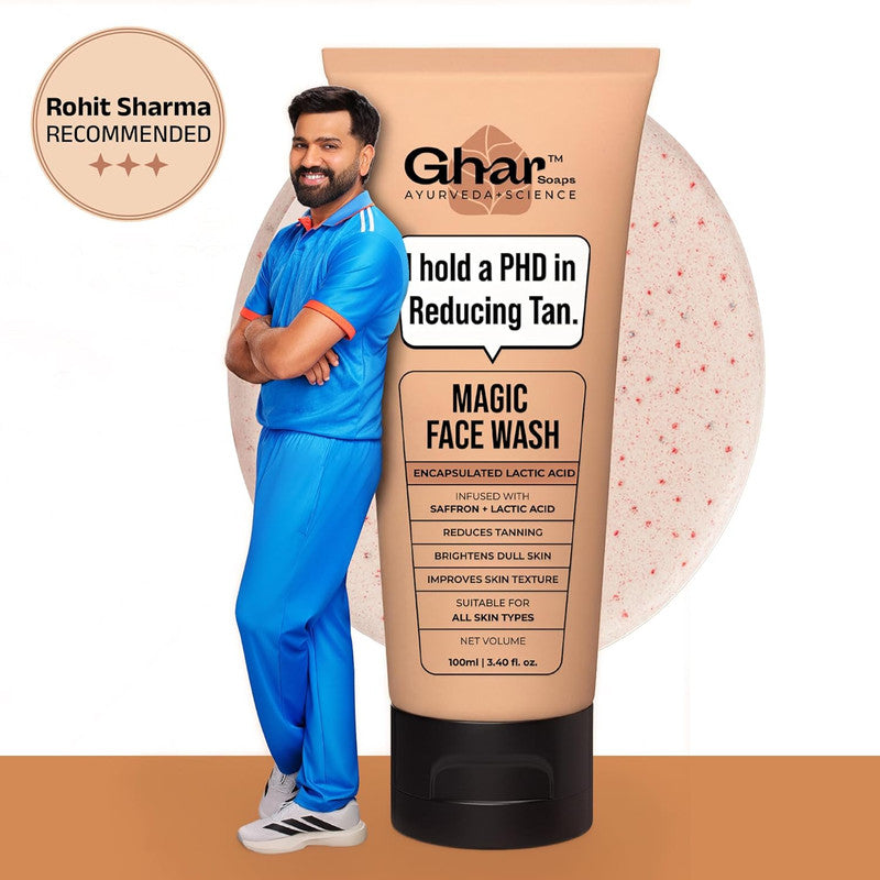 Ghar Soaps Magic Face Wash with Sandalwood, Saffron & Glutathione