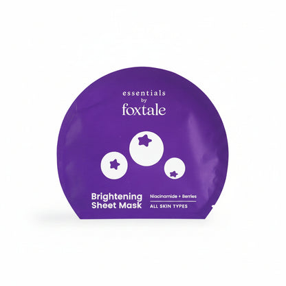 Foxtale Brightening Sheet Mask – Niacinamide + Berries