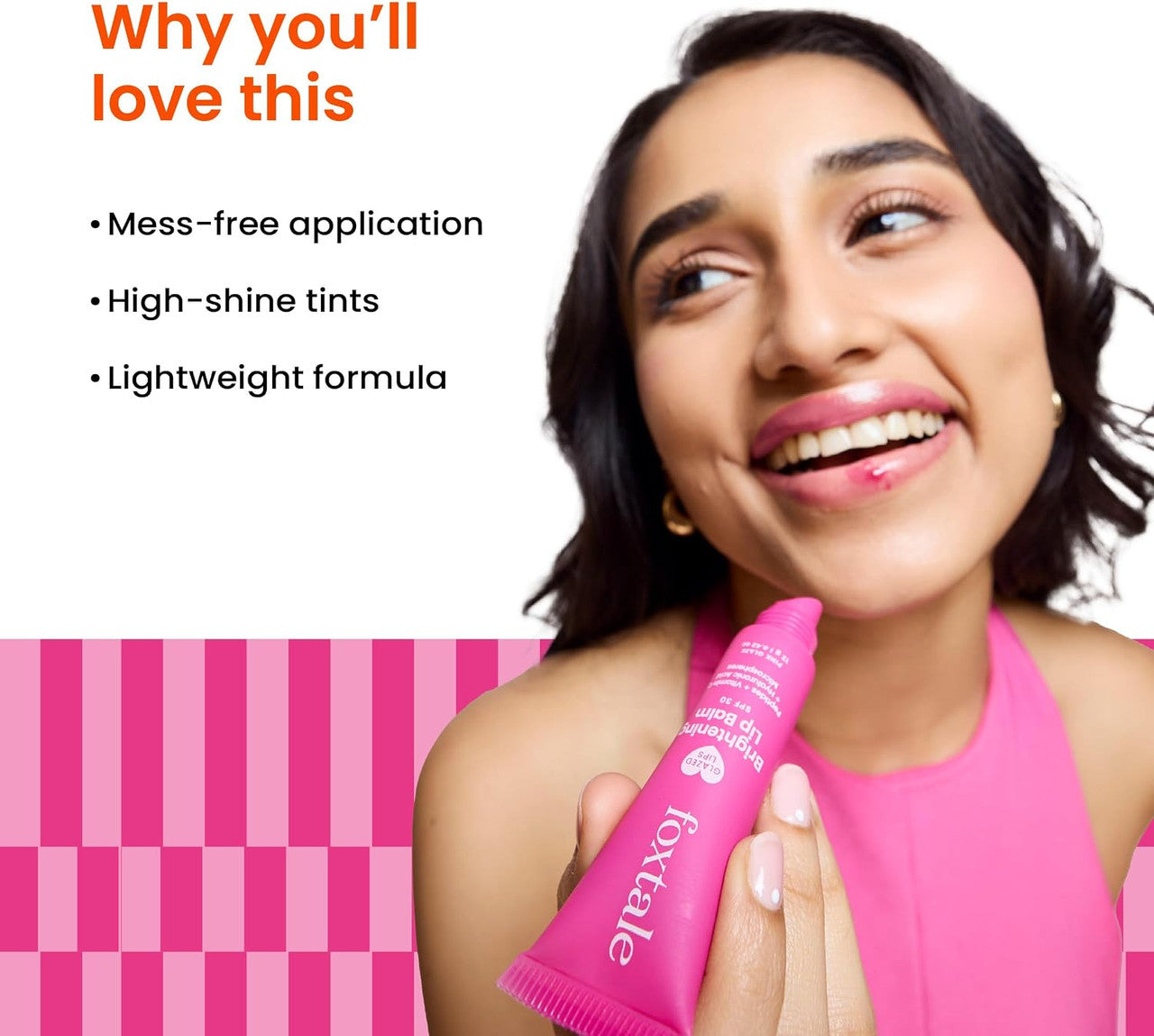 Foxtale Glazed Lips Brightening Lip Balm – Pink Glaze – 12g