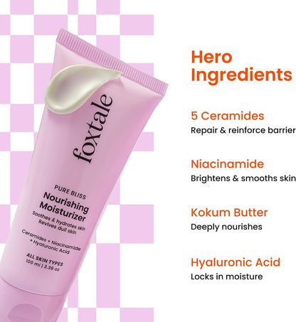 Foxtale Pure Bliss Nourishing Moisturizer – 100ml
