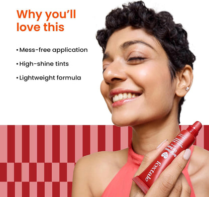 Foxtale Glazed Lips Brightening Lip Balm – Ruby Glaze – 12g
