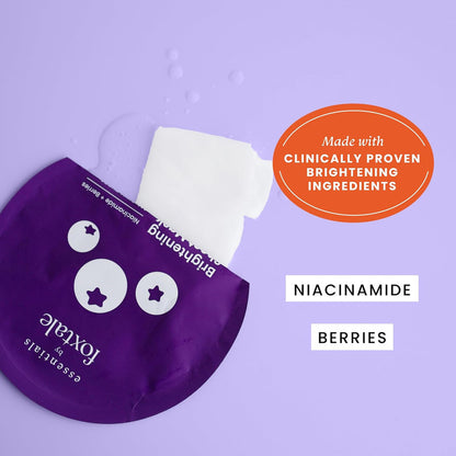 Foxtale Brightening Sheet Mask – Niacinamide + Berries