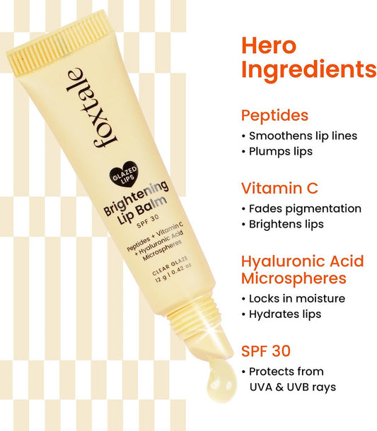 Foxtale Glazed Lips Brightening Lip Balm – Clear Glaze