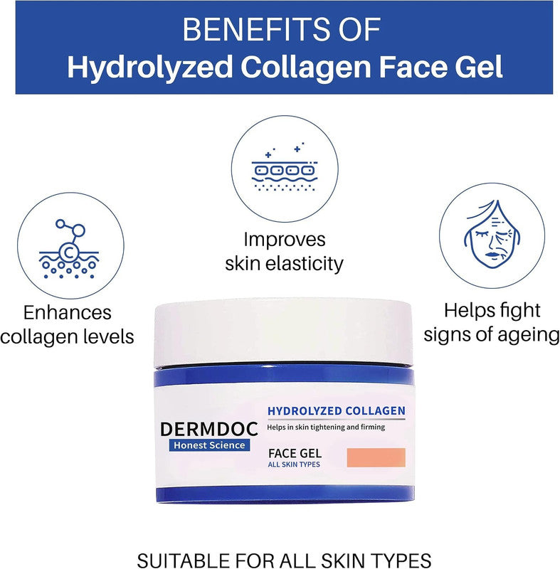DERMDOC by Purplle Hydrolyzed Collagen Skin Tightening Face Gel