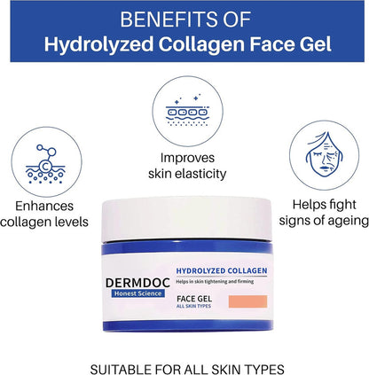 DERMDOC by Purplle Hydrolyzed Collagen Skin Tightening Face Gel