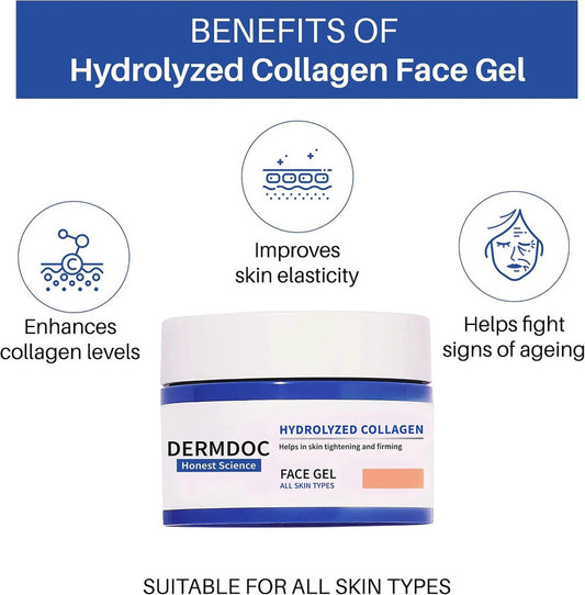 DERMDOC by Purplle Hydrolyzed Collagen Skin Tightening Face Gel