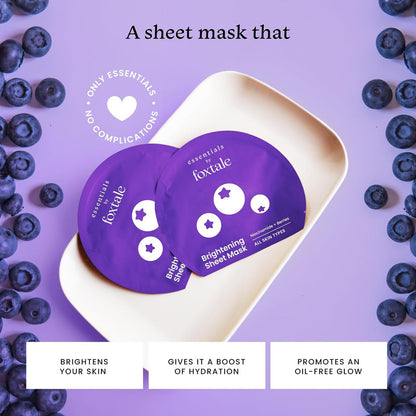 Foxtale Brightening Sheet Mask – Niacinamide + Berries