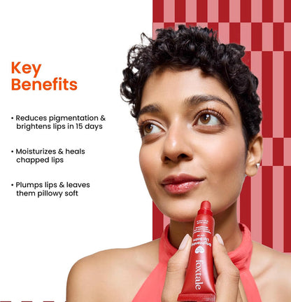 Foxtale Glazed Lips Brightening Lip Balm – Ruby Glaze – 12g