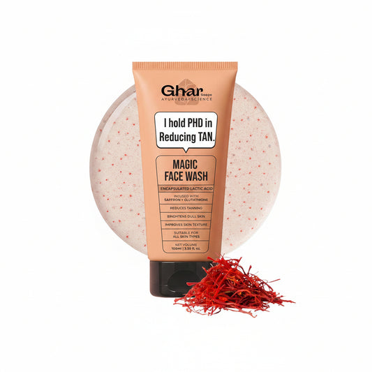 Ghar Soaps Magic Face Wash with Sandalwood, Saffron & Glutathione
