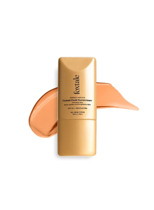 Foxtale Perfect Match Tinted Fluid Sunscreen – Clay – 50ml